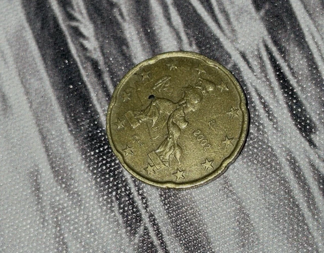 PIÈCE DE 20 centimes d’euros TRES RARE Italie 2002 EUR 1.500,00 Piece De 20 Centimes Italie 2002