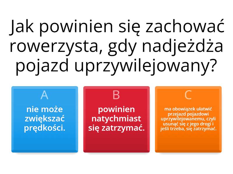 Pierwsza pomoc-karta rowerowa. - Quiz Pierwsza Pomoc Karta Rowerowa