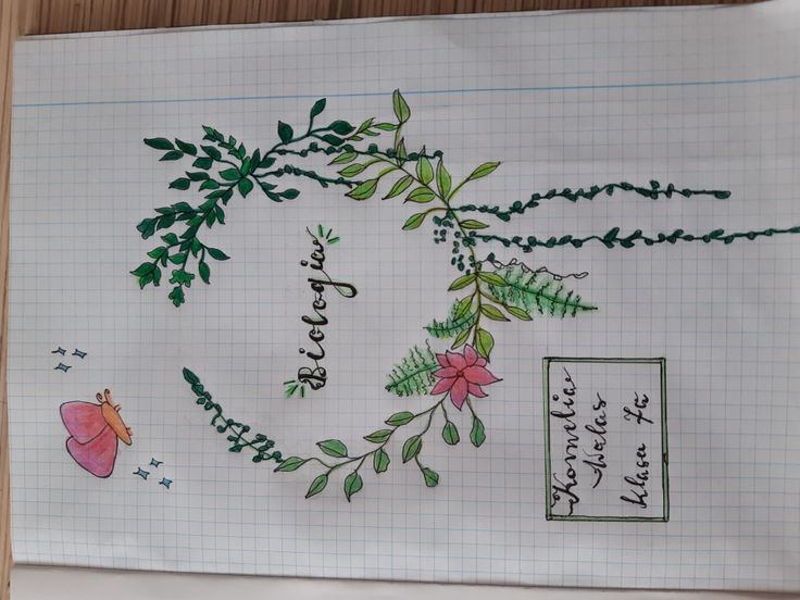 Pierwsza strona zeszytu do biologii | School book covers, School Biologia Pierwsza Strona W Zeszycie