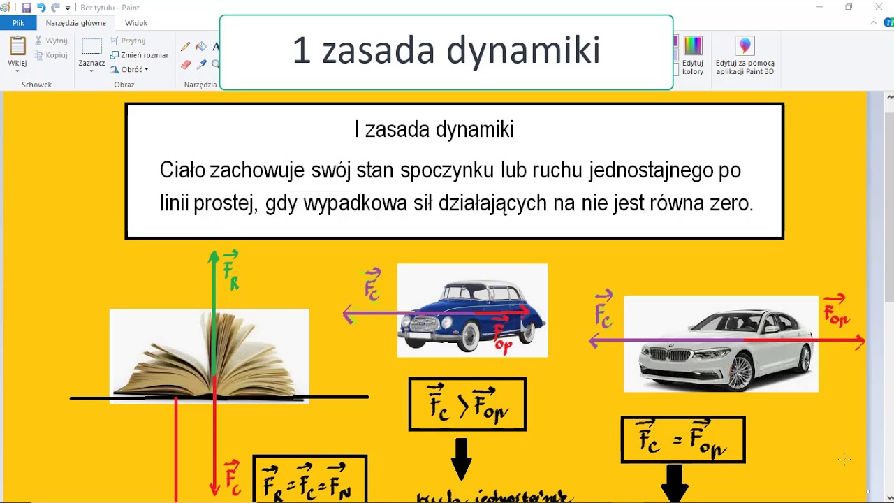 I Zasada Dynamiki Newtona Definicja