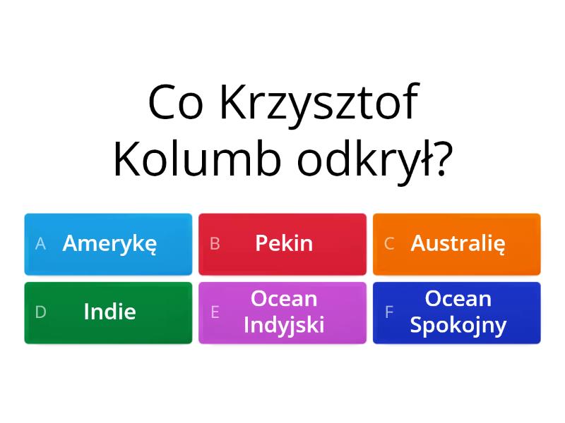 Pierwsze podróże geograficzne kl.5 - Test Geografia Klasa 5 Testy Online