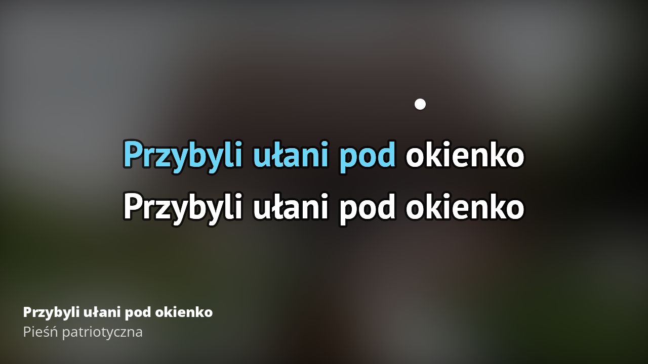 Przybyli Ulani Pod Okienko Karaoke Tekst