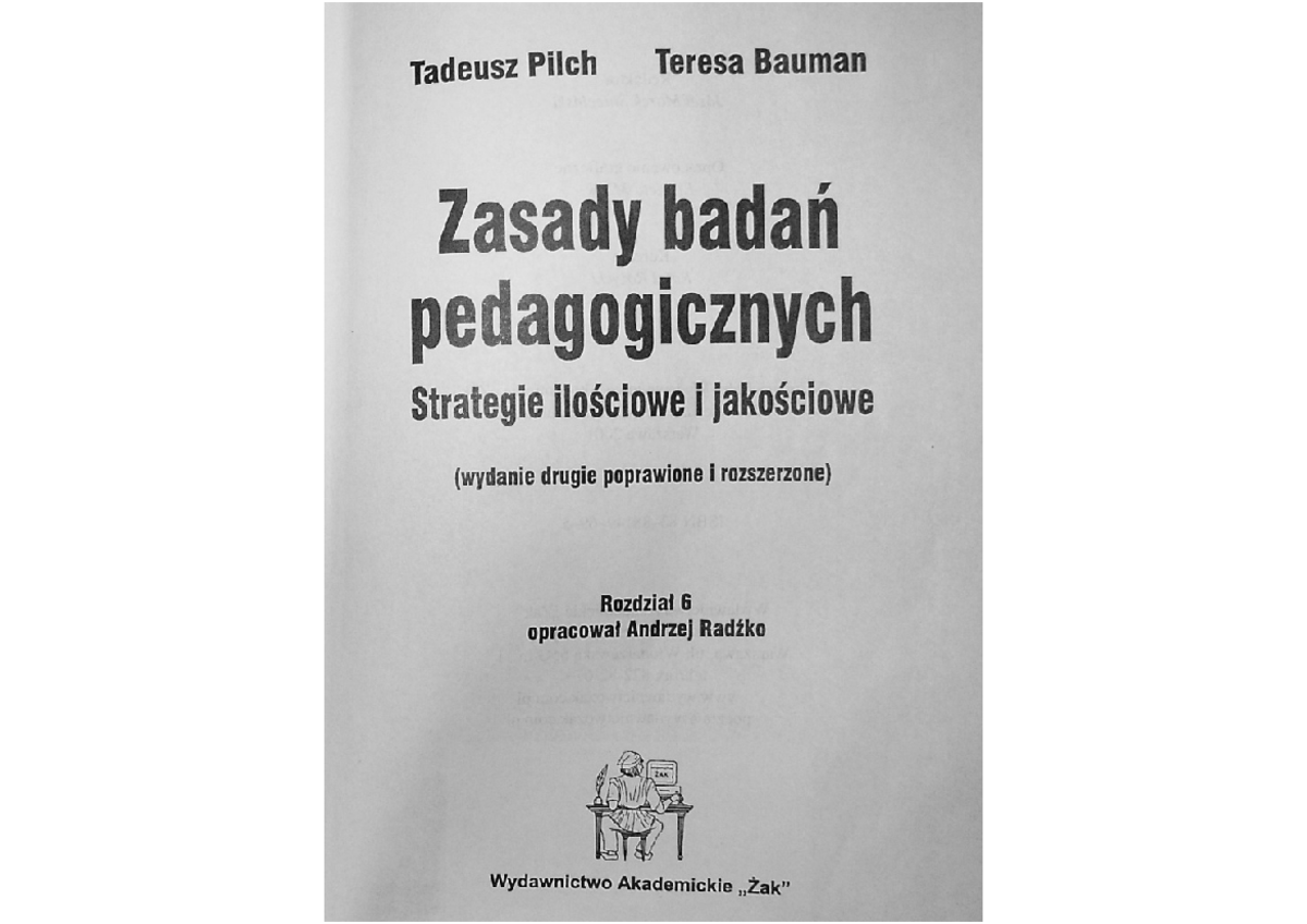 Zasady Badań Pedagogicznych Pilch Pdf