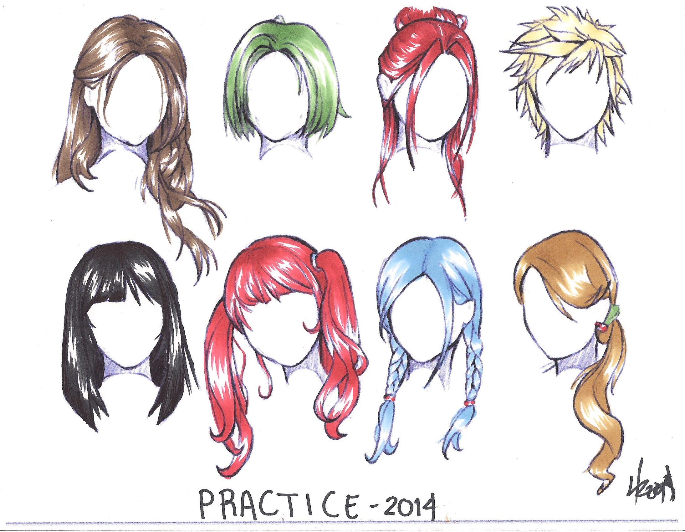 Pin by Noibara Tsubaki on How To Draw Anime Girl | Manga hair, Anime How To Draw Girl Hair Anime