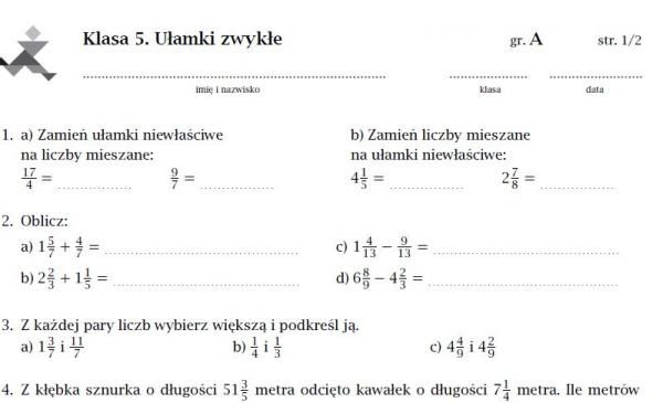 Testy Z Matematyki Klasa 3 Pdf