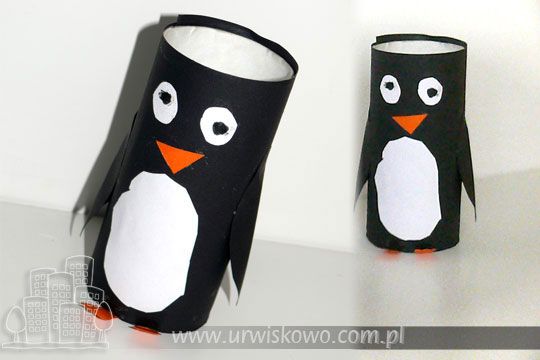 Pingwin Z Rolki Po Papierze Toaletowym