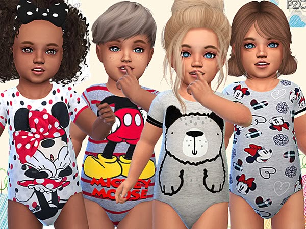 Pinkzombiecupcakes' Toddler Sleepwear 05 | Toddler cc sims 4, Sims 4 cc The Sims 4 Ubrania Dla Dzieci