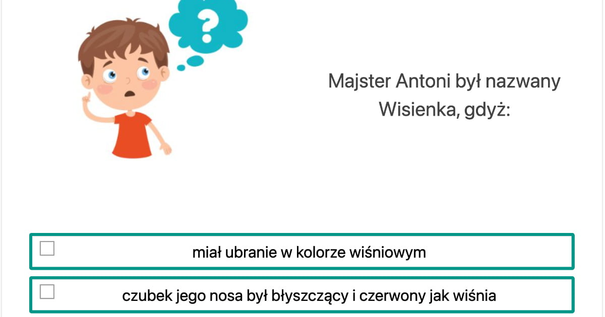 Sprawdzian Z Lektury Pinokio Odpowiedzi