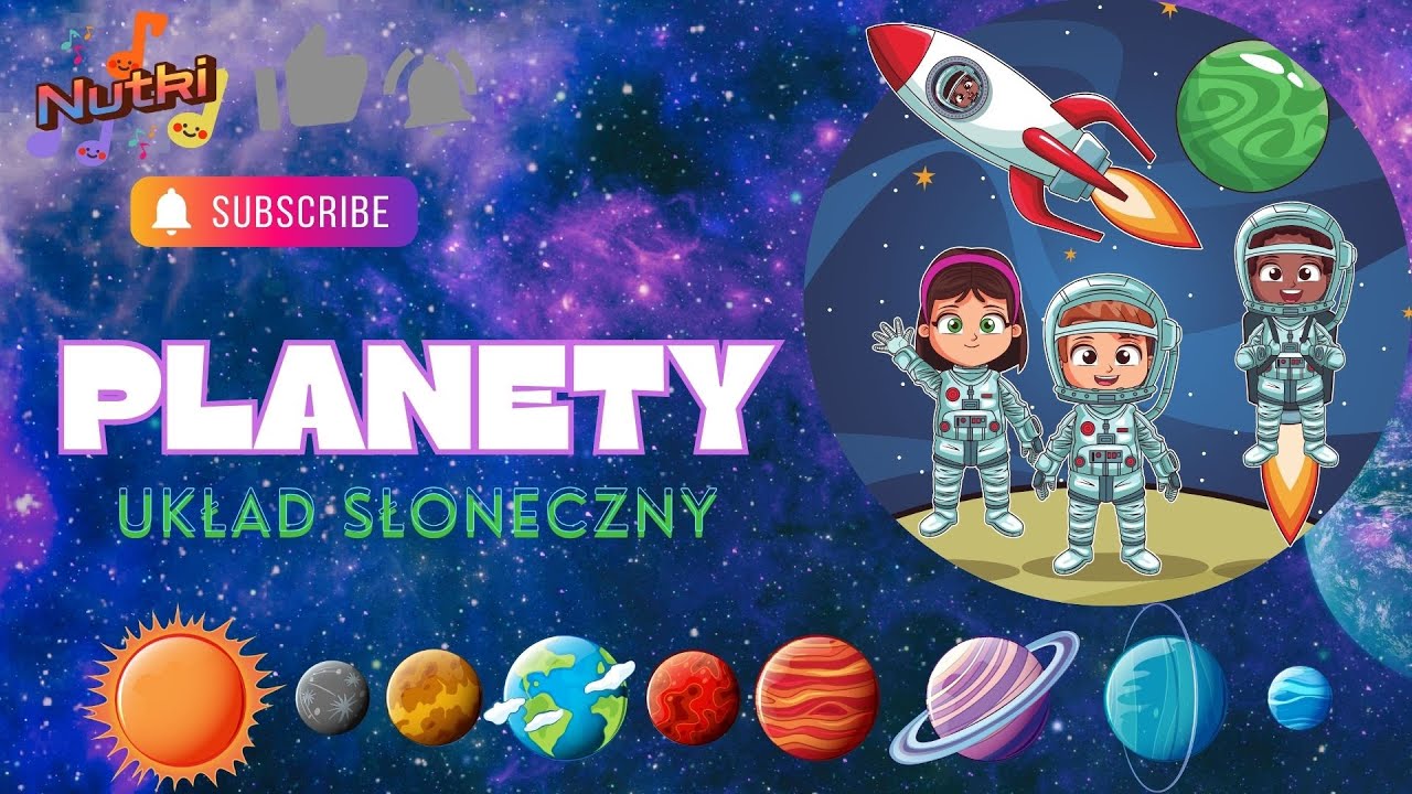 Piosenka dla dzieci/ PLANETY UKŁAD SŁONECZNY - YouTube Music Ja Jestem Kosmiczna żabka Piosenka
