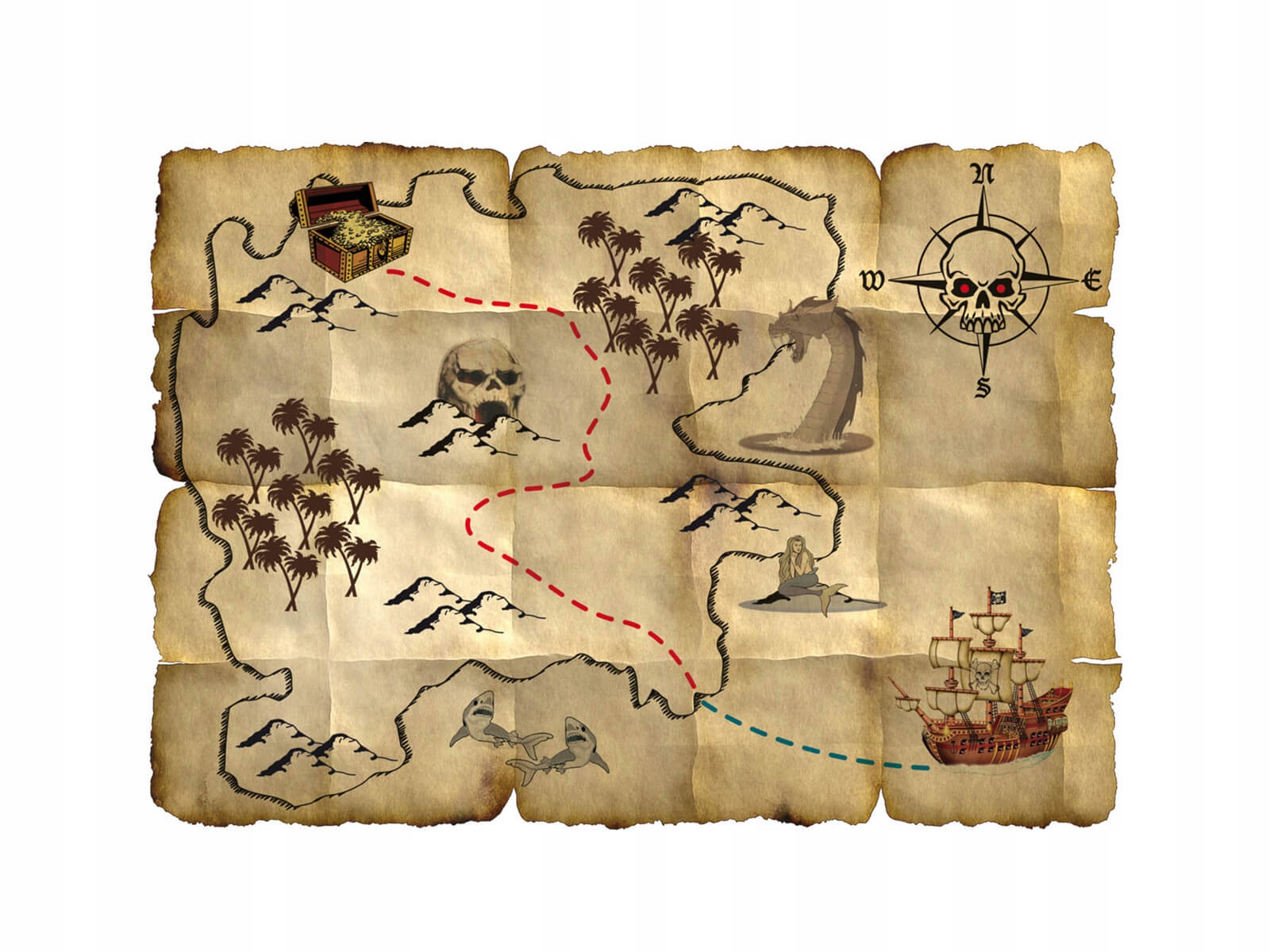 Mapa Skarbow The Sims 4