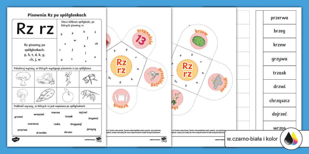 Cwiczenia Ortograficzne Rz Po Splgloskach