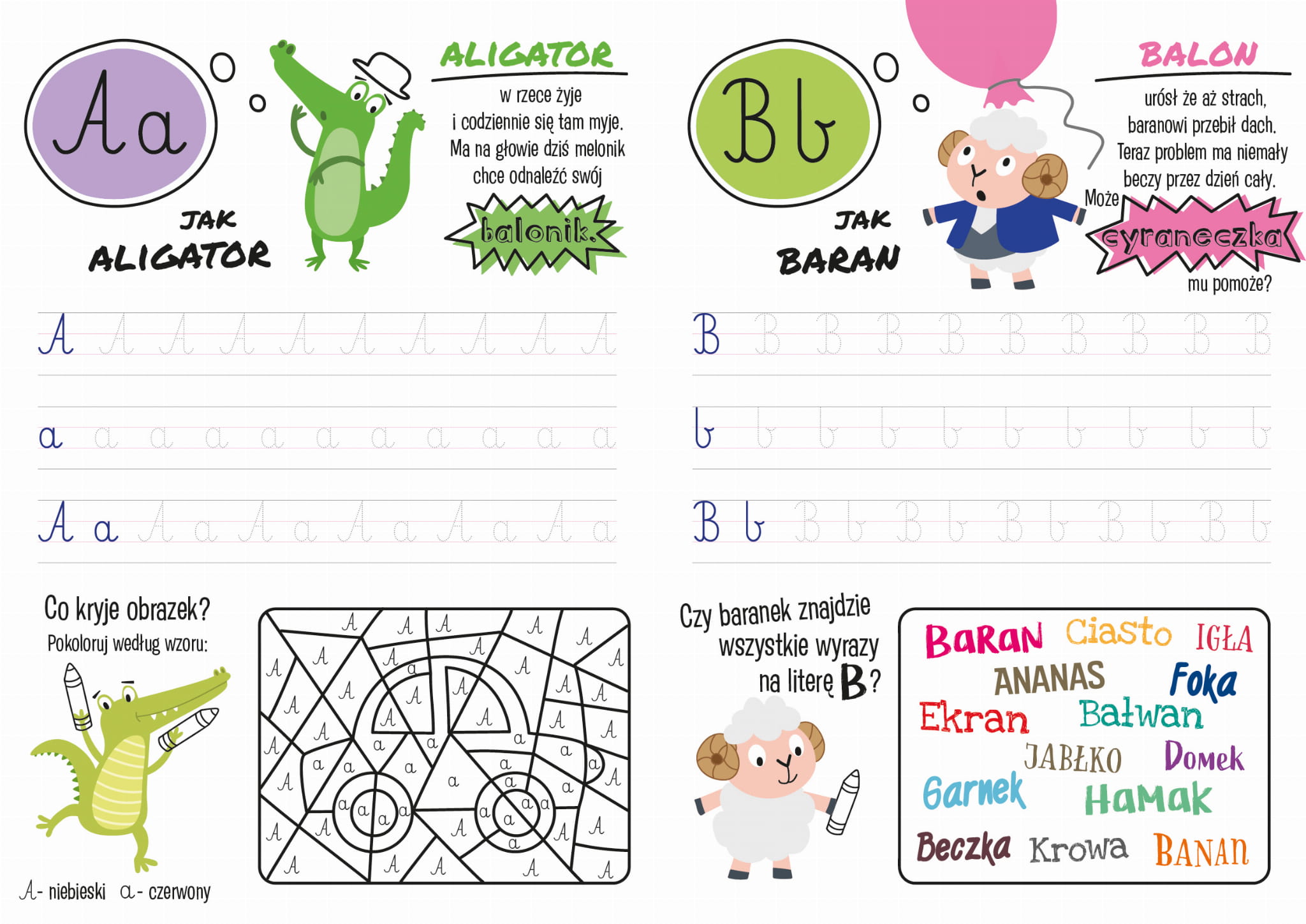 PISZEMY LITERKI (z naklejkami ) BOOKS AND FUN Literę ę Piszemy W Zakończeniach