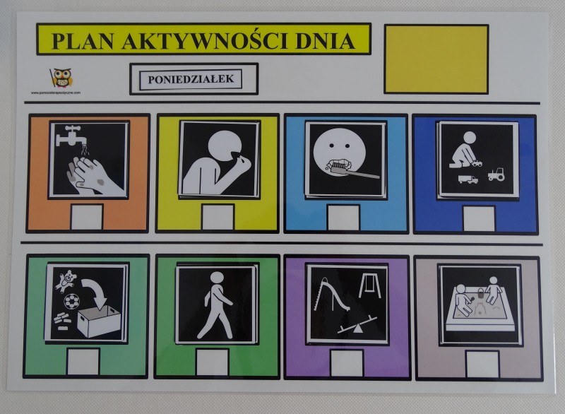 Plan aktywności dnia z piktogramami Plan Dnia Piktogramy Do Druku