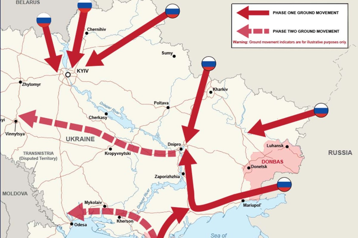 Plan ataku Rosji na Ukrainę wg Brytyjczyków. Trwa wzmożony ostrzał w Plany Ataku Rosji Na Polske
