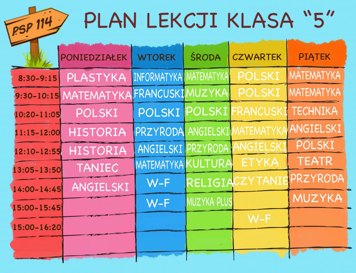 Szkoła Podstawowa Nr 11 W Puławach Plan Lekcji