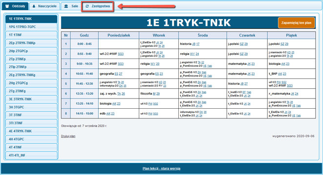 Zse Plan Lekcji