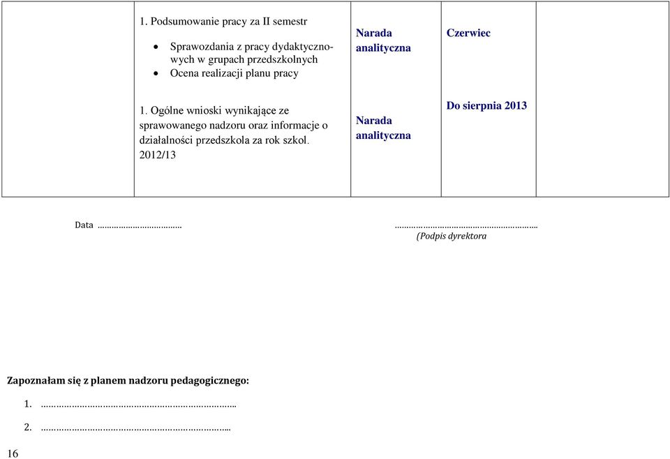 PLAN NADZORU PEDAGOGICZNEGO - PDF Free Download Plan Nadzoru Pedagogicznego Dyrektora Przedszkola 2017 2018