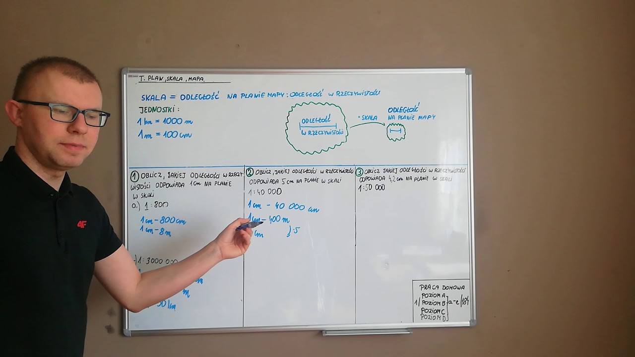 Plan, skala, mapa 1 - YouTube Geografia Klasa 5 Mapa I Skala