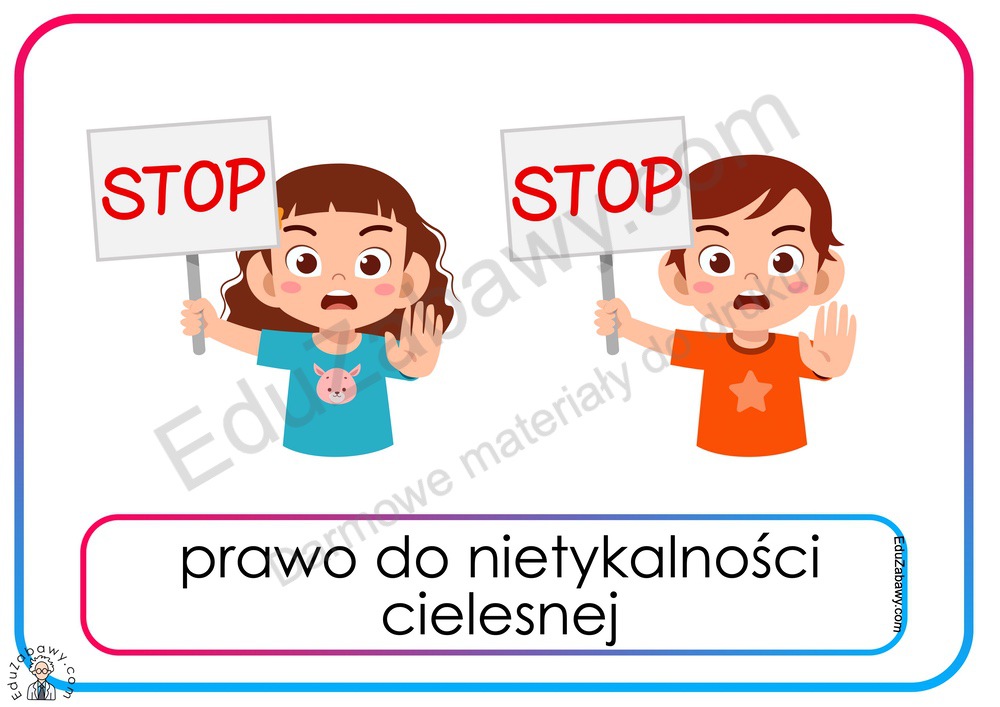 Plansze dydaktyczne: Prawa dziecka do druku za darmo Prawa Dziecka Obrazki Do Druku