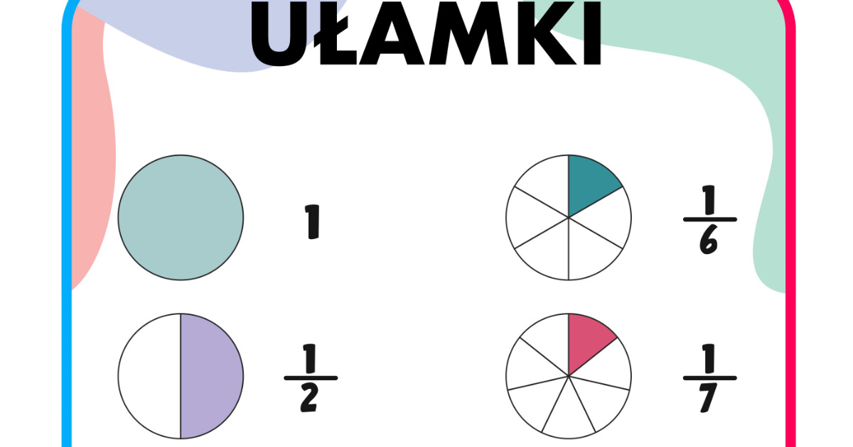 Ulamki Zwykle Klasa 4 Karty Pracy Do Druku