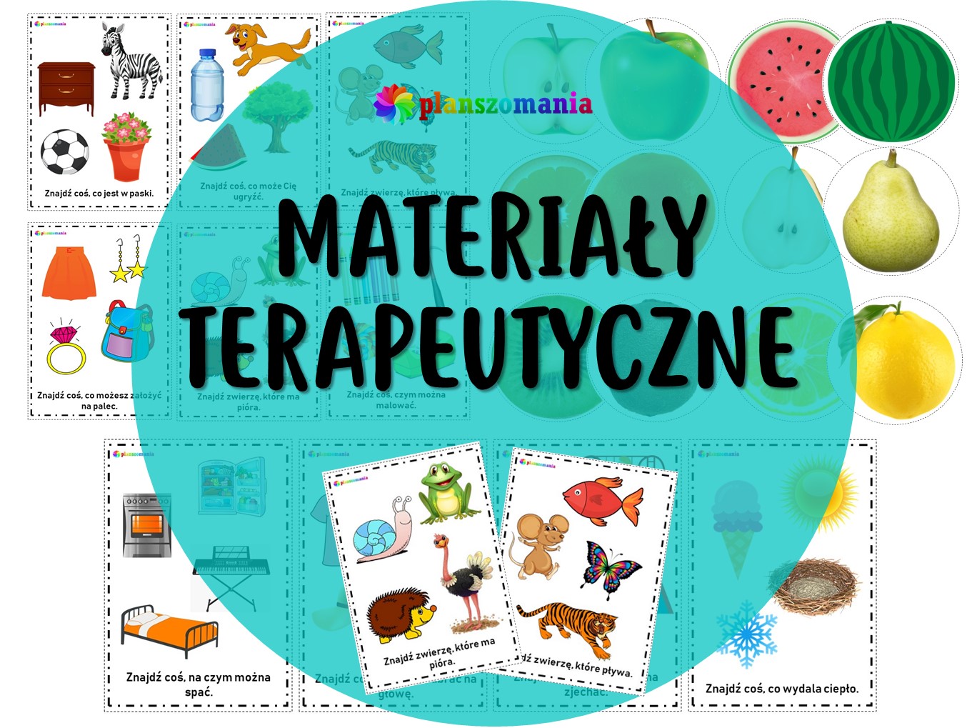 Planszomania - PDF - materiały, pomoce, plansze edukacyjne dla dzieci Pomoce Dydaktyczne Do Terapii Ręki