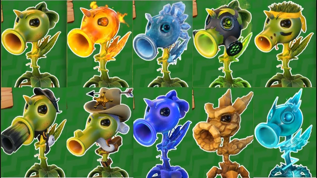 Plants Vs Zombies Garden Warfare 2 All Peashooters