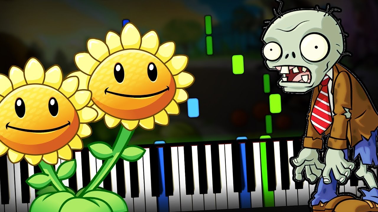 Plants vs Zombies (PvZ) - Grasswalk (Day Stage Soundtrack) Piano Plants Vs Zombies 1 Music