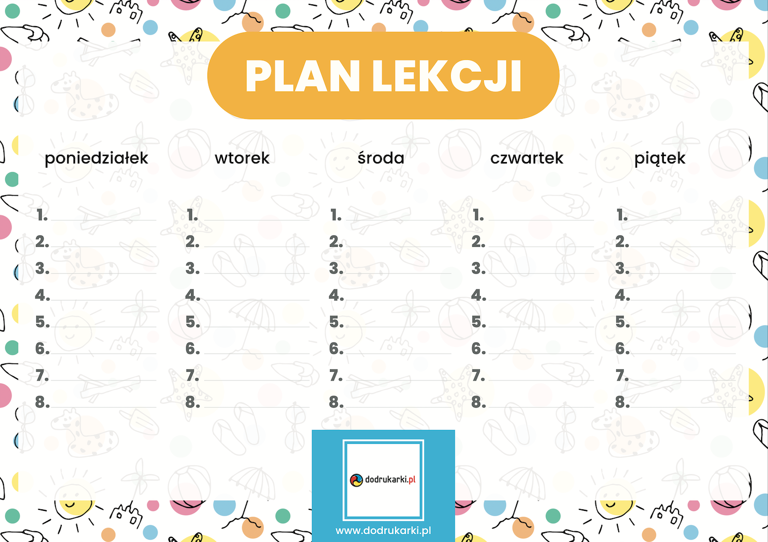 Plany lekcji do druku – jak samodzielnie stworzyć i wydrukować plan Plan Lekcji Filmweb