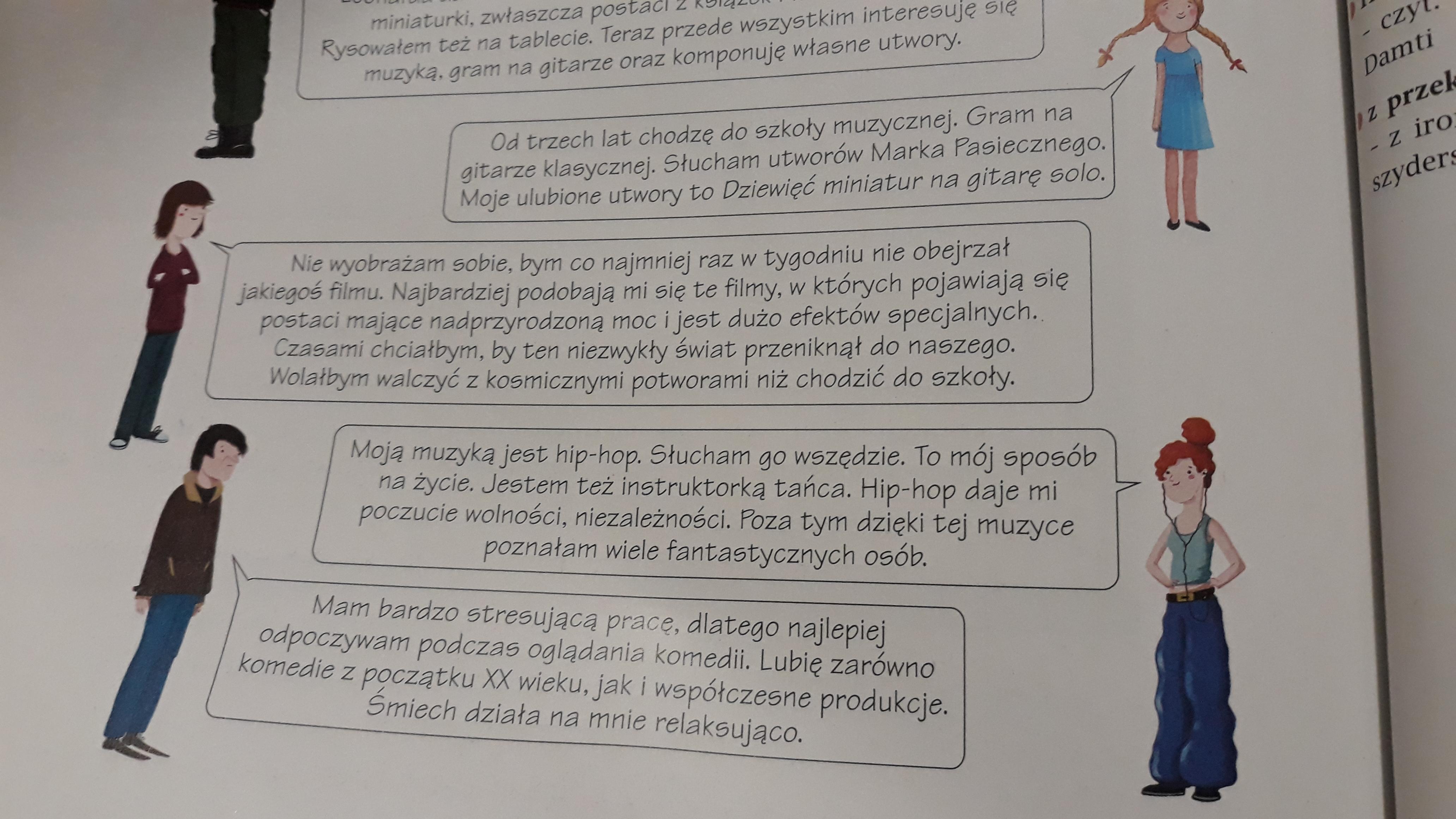 Plis kto pomoże przeczytaj wypowiedzi zawarte na ilustracjach i napisz Przeczytaj Podane Wypowiedzi Roznych Osob Na Temat Wyobrazni