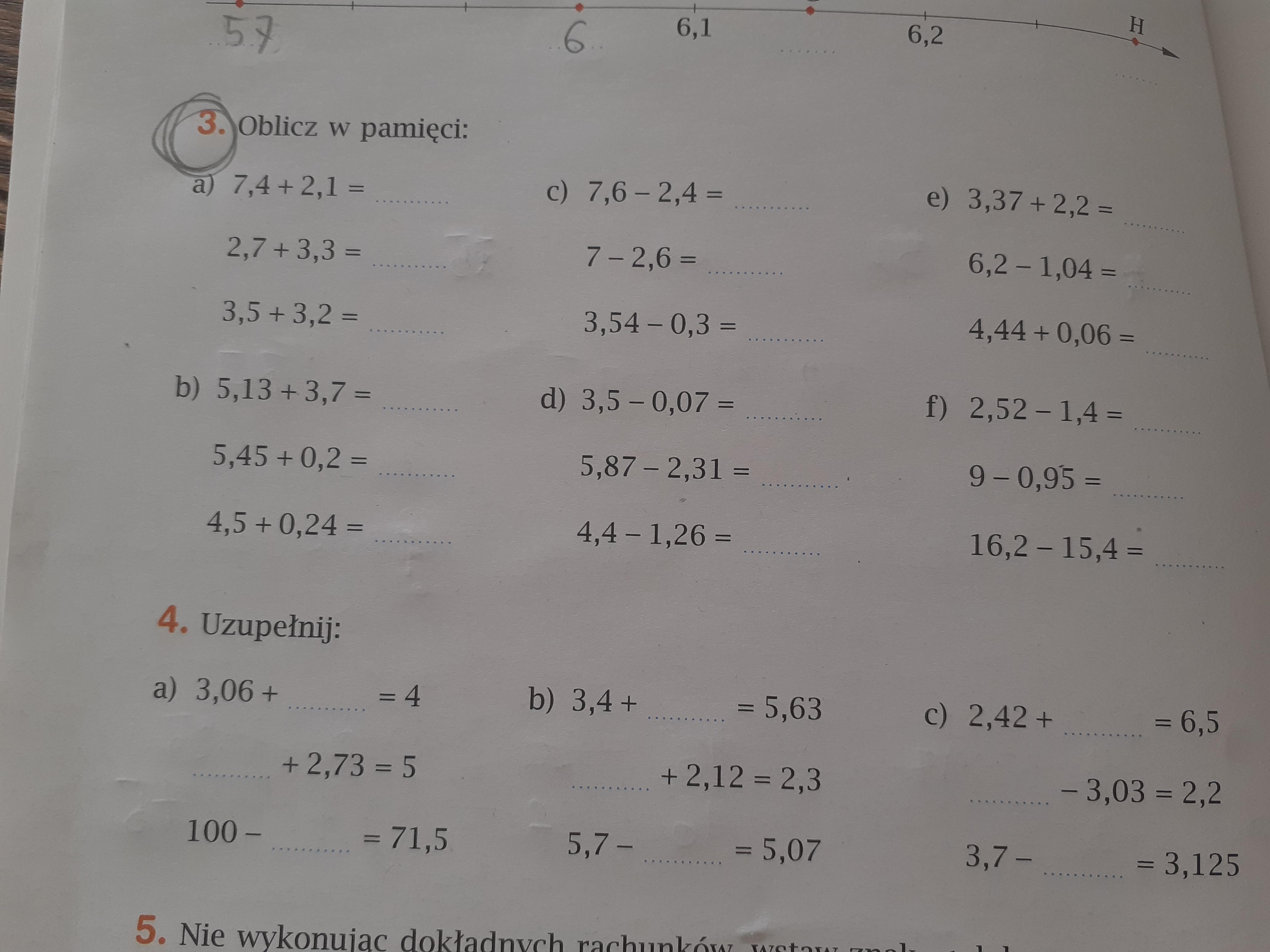 Plis potrzebuję to za 1 godz albo trochę więcej z matematyki 3 i 4 ćwiczenia Z Matematyki Klasa 3
