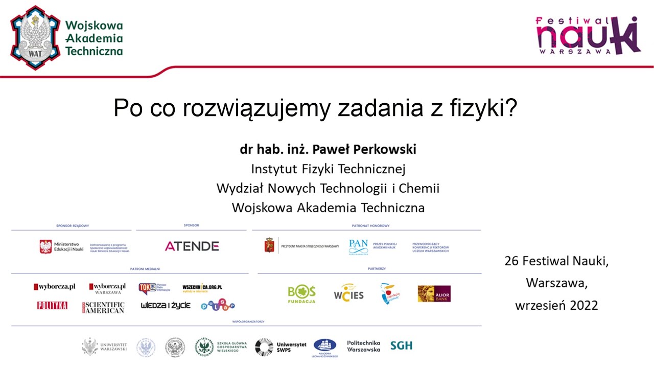 Po co rozwiązujemy zadania z fizyki? - YouTube Jak Rozwiązywać Zadania Z Fizyki Tarasow