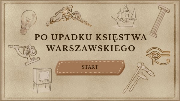 Po upadku Księstwa Warszawskiego. Po Upadku Księstwa Warszawskiego Quiz