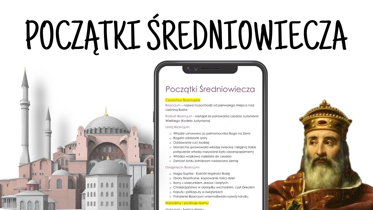 Początki średniowiecza powtórzenie + notatka - YouTube Poczatki Sredniowiecza Sprawdzian Kl 5