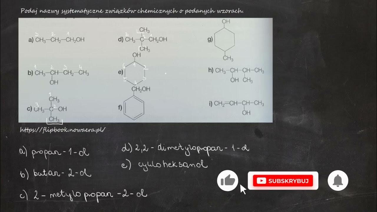 Podaj Nazwy Systematyczne Związków Chemicznych O Podanych Wzorach