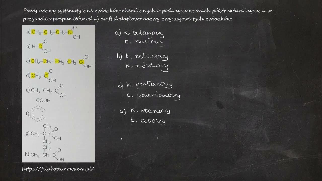 Podaj nazwy systematyczne związków chemicznych o podanych wzorach Podaj Nazwy Organów Samorządu Powiatowego