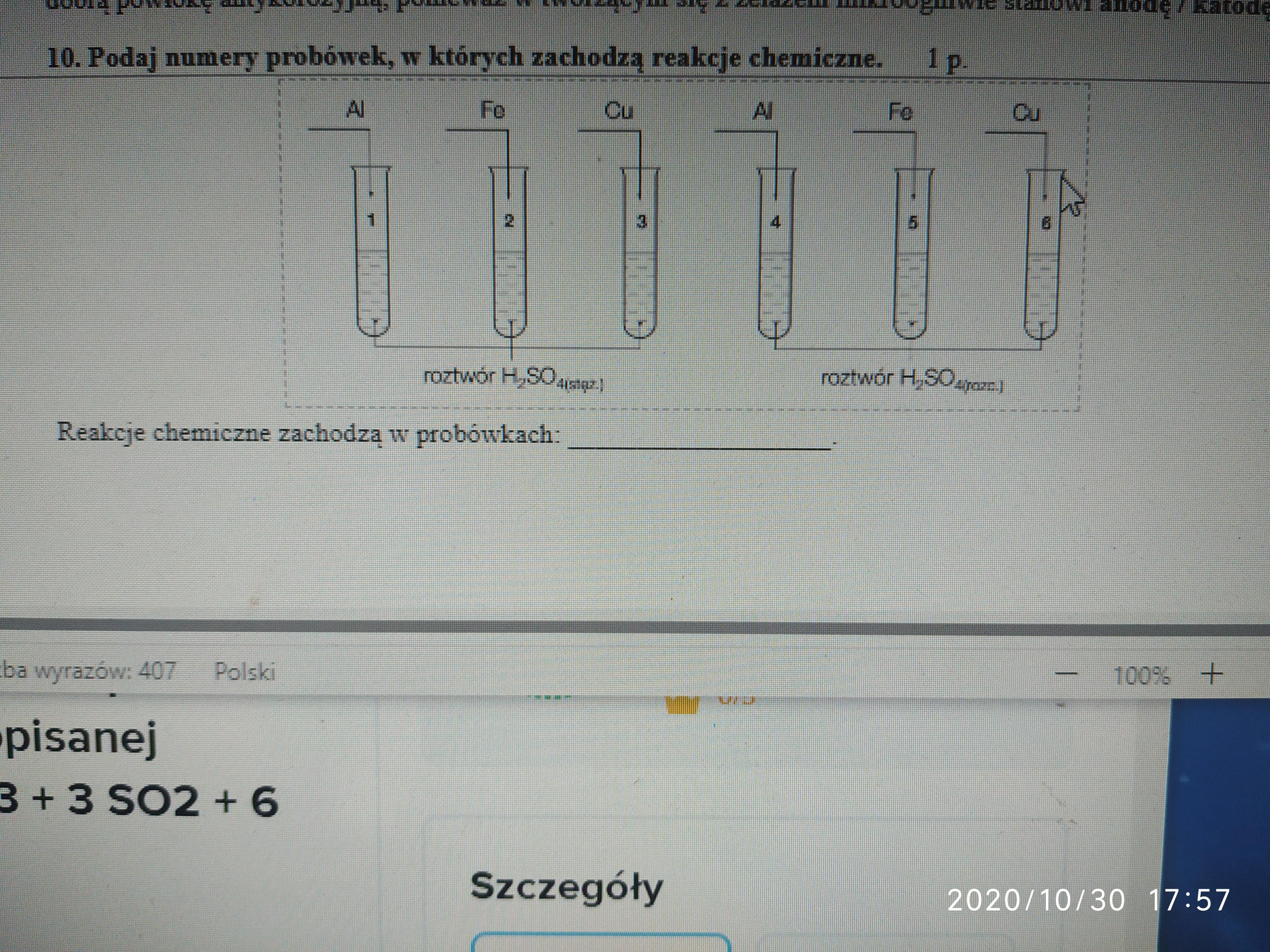 Podaj numery probówek, w których zachodzą reakcje chemiczne. - Brainly.pl Podaj Numery Probówek W Których Zachodzą Reakcje Chemiczne