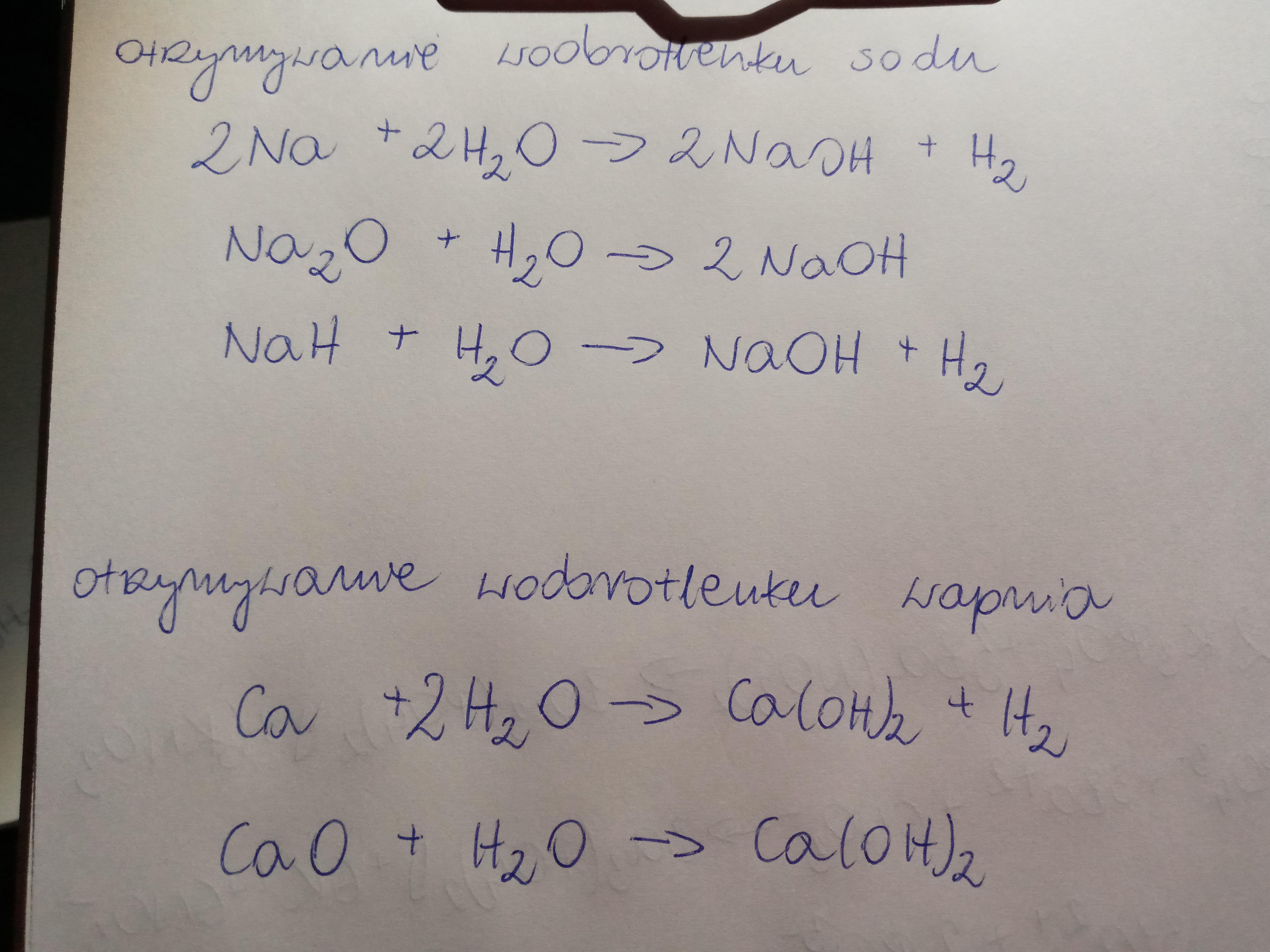 Podaj wszystkie sposoby na otrzymywanie wodorotlenku sodu i Otrzymywanie Wodorotlenku Sodu