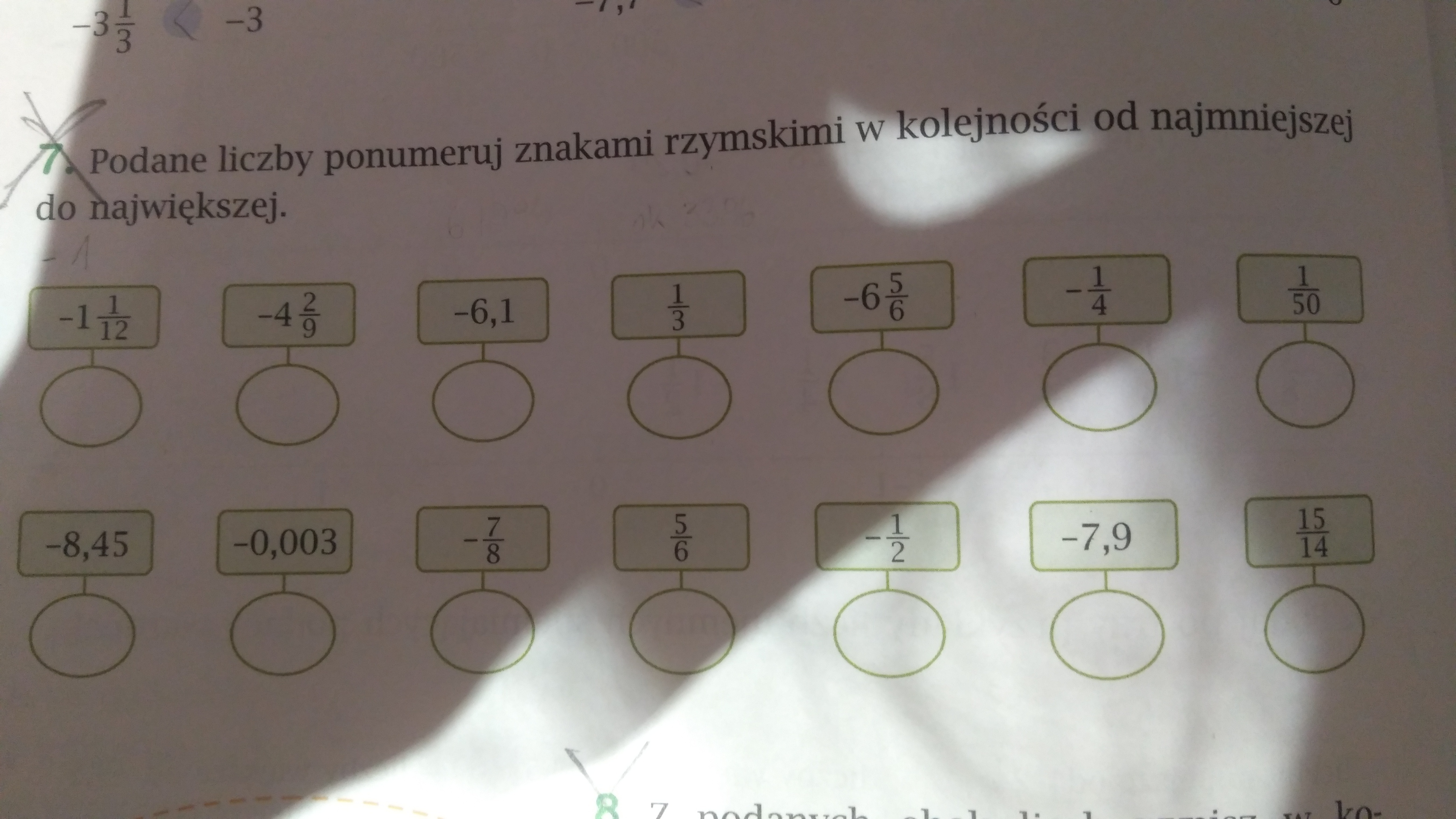 Ponumeruj Podane Liczby Od Największej Do Najmniejszej A 9