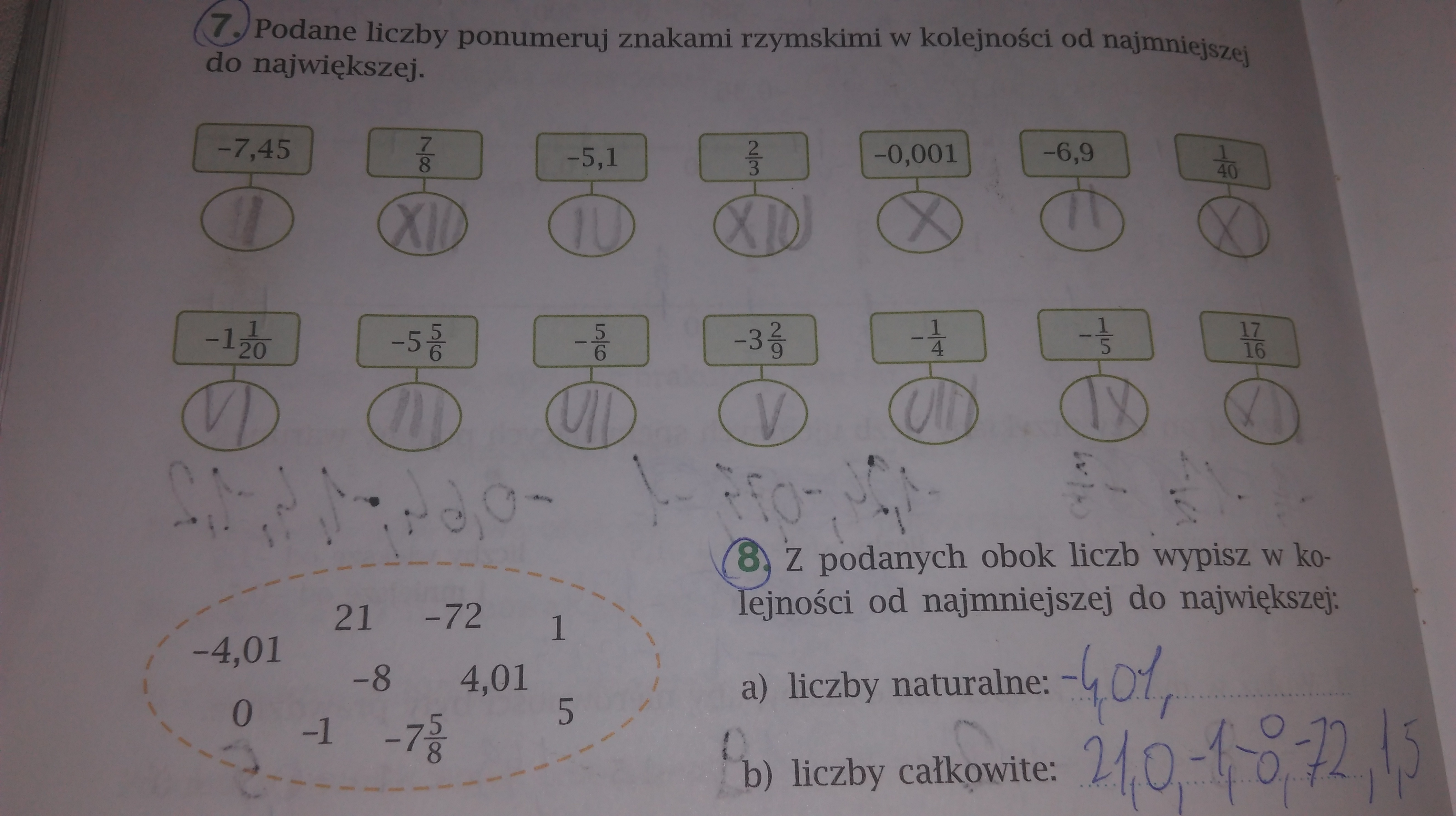 W Kolejności Od Największej Do Najmniejszej Zapisano Liczby