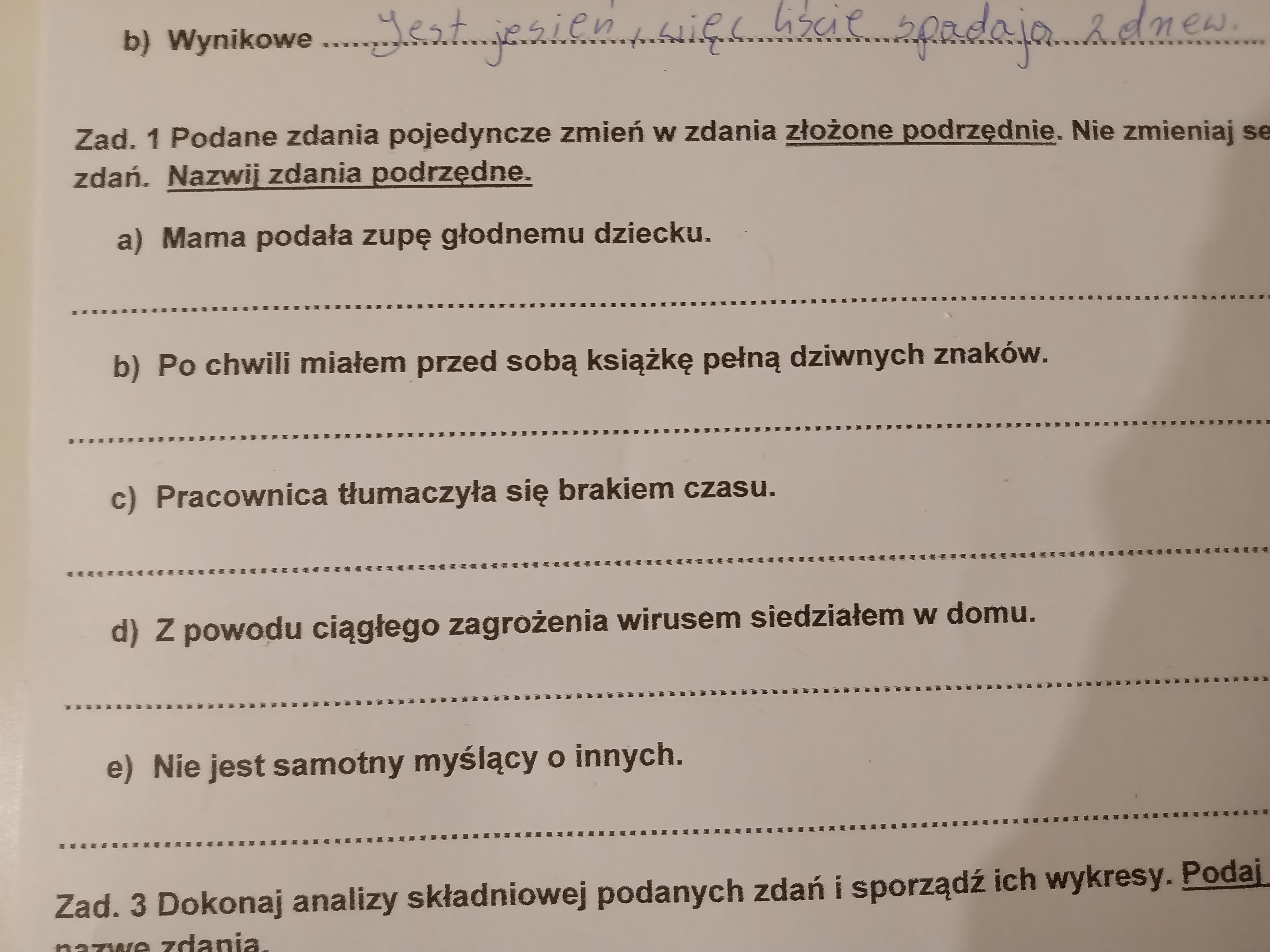 Podane zdania pojedyncze zmień w zdania złożone podrzędnie. Nie Zdania Zlozone Podrzednie I Wspolrzednie Test Z Odpowiedziami