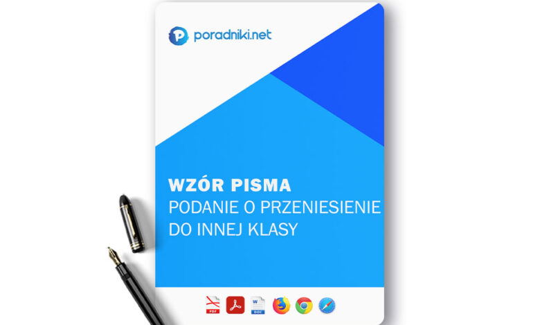Wzor Podania O Przeniesienie Do Innej Klasy