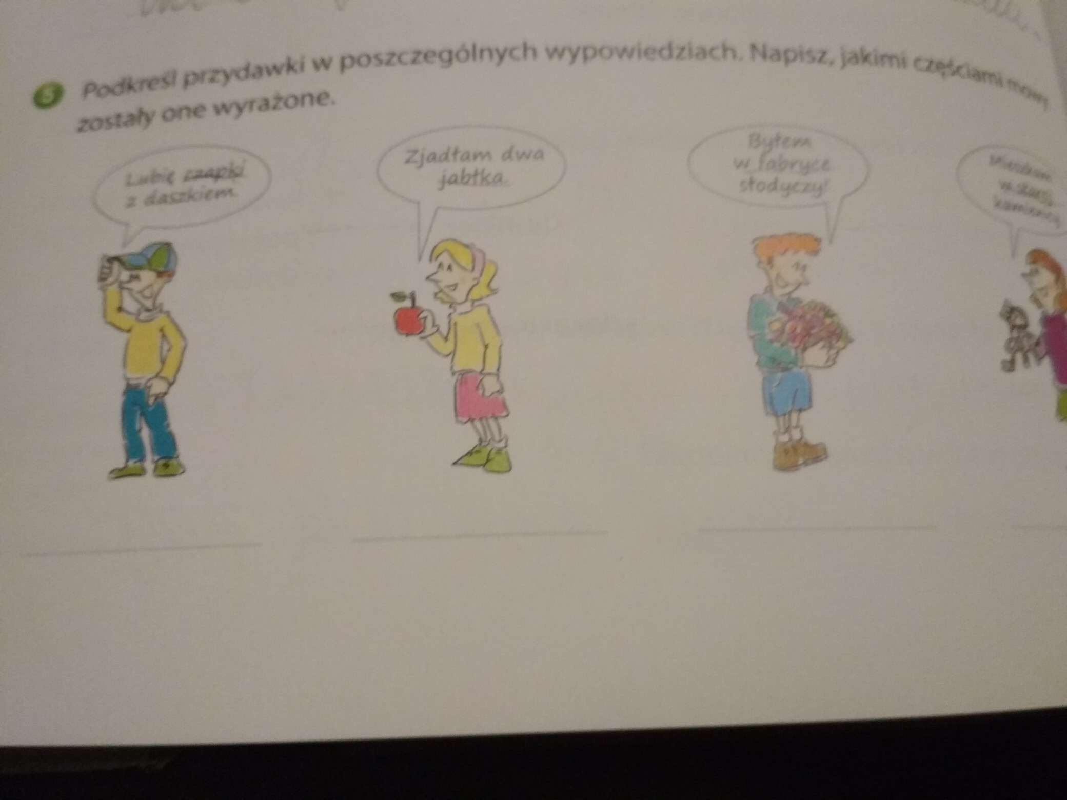 Podkresl Przydawki W Poszczegolnych Wypowiedziach