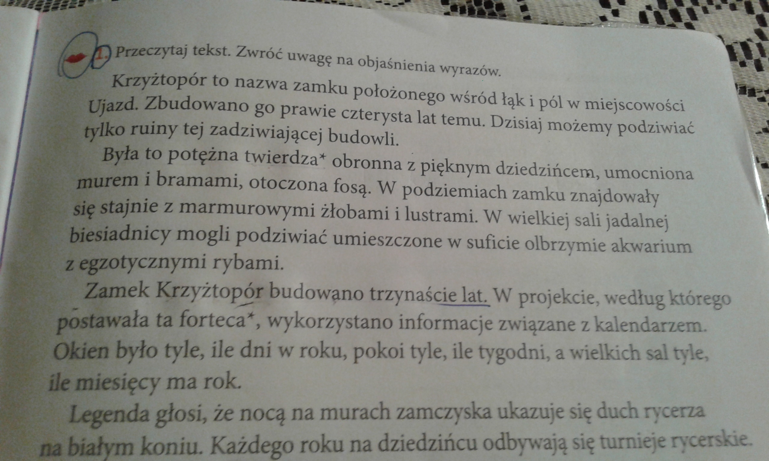Podkresl W Tekscie Dwa Zdania Ktore Swiadcza O Tym Ze