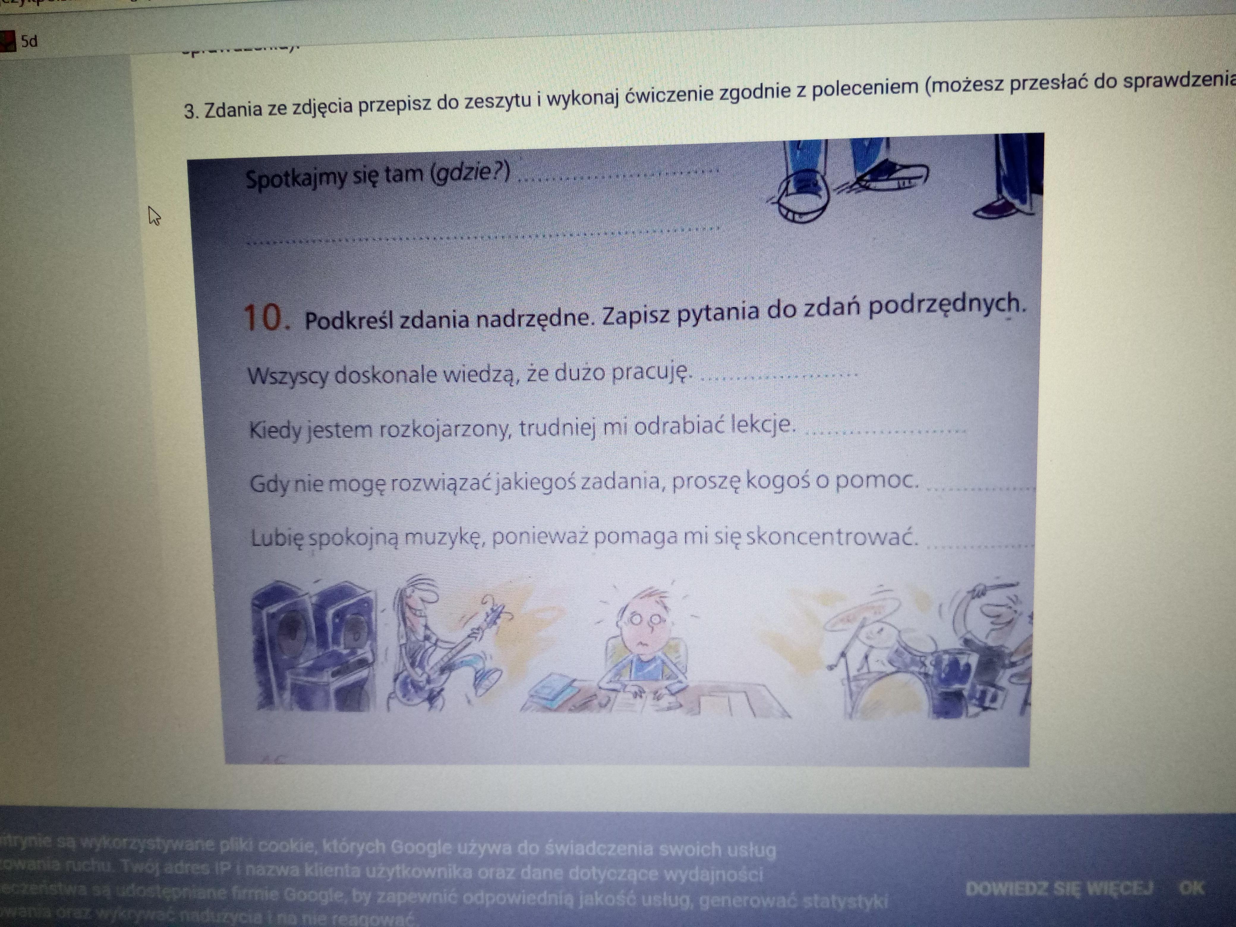 Podkreśl zdania nadrzedne.Zapisz pytania do zadań podrzędnych. - Brainly.pl Podkreśl Zdania Nadrzędne Zapisz Pytania O Zdania Podrzędne