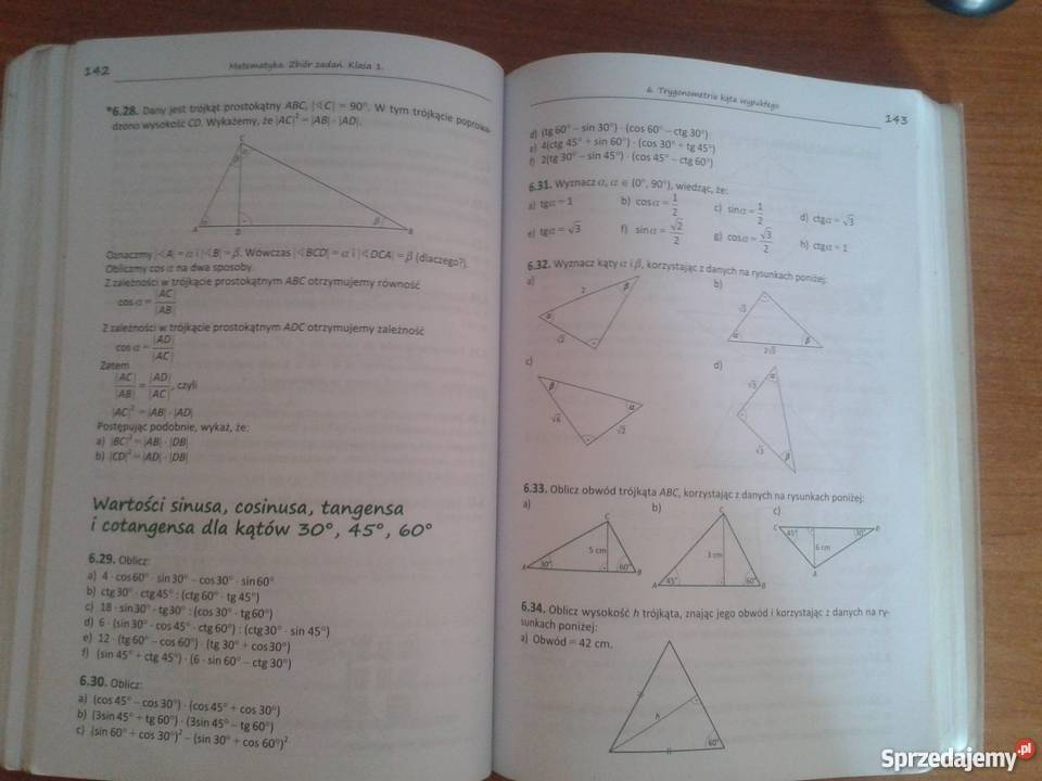 Podręcznik i zbiór zadań do matematyki kl.1 LO / Technikum. Lublin Książka Do Matematyki Klasa 1 Technikum