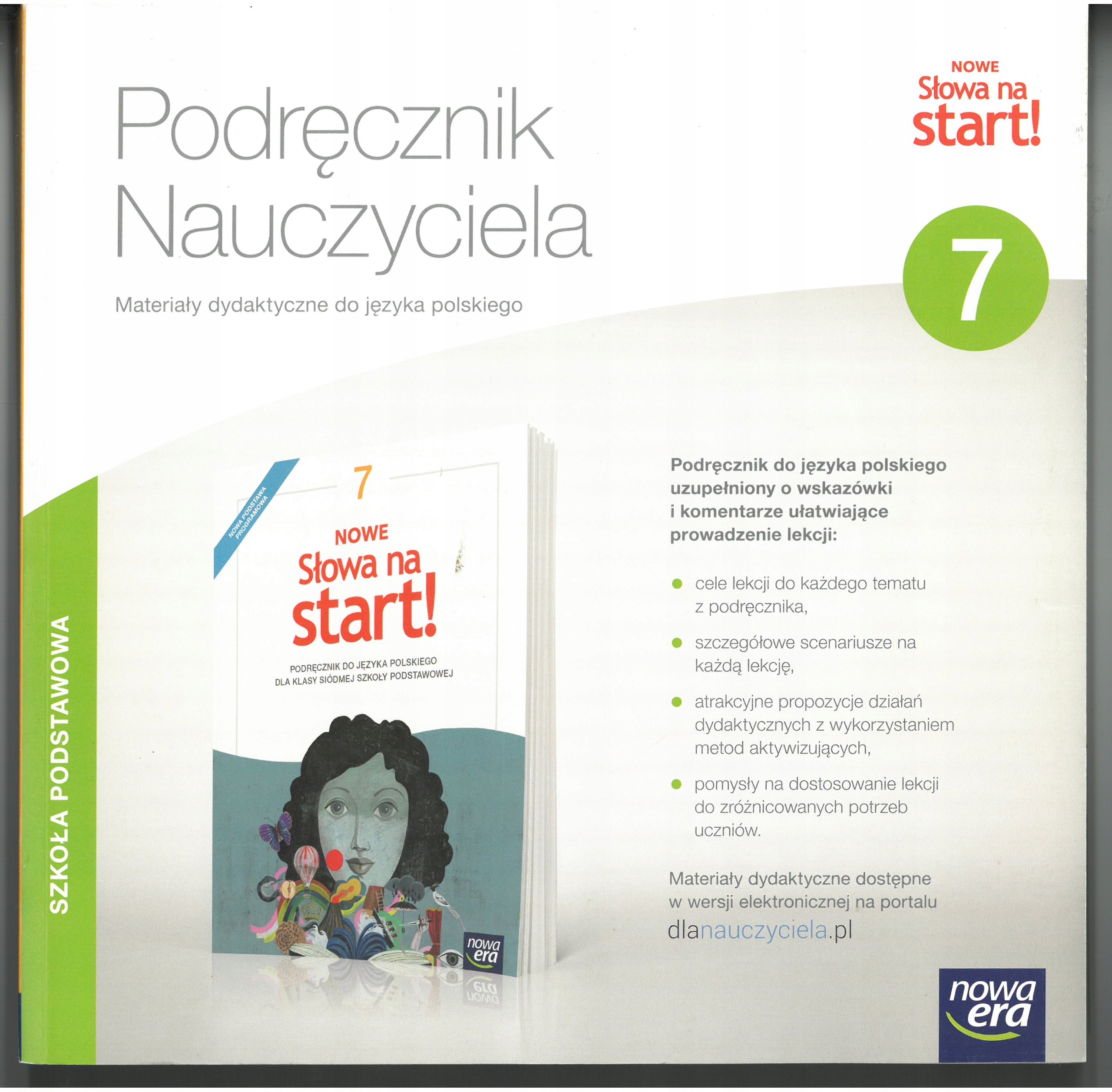 PODRĘCZNIK NAUCZYCIELA NOWE SŁOWA NA START! 7 (14300725581 Nowe Slowa Na Start Klasa 6