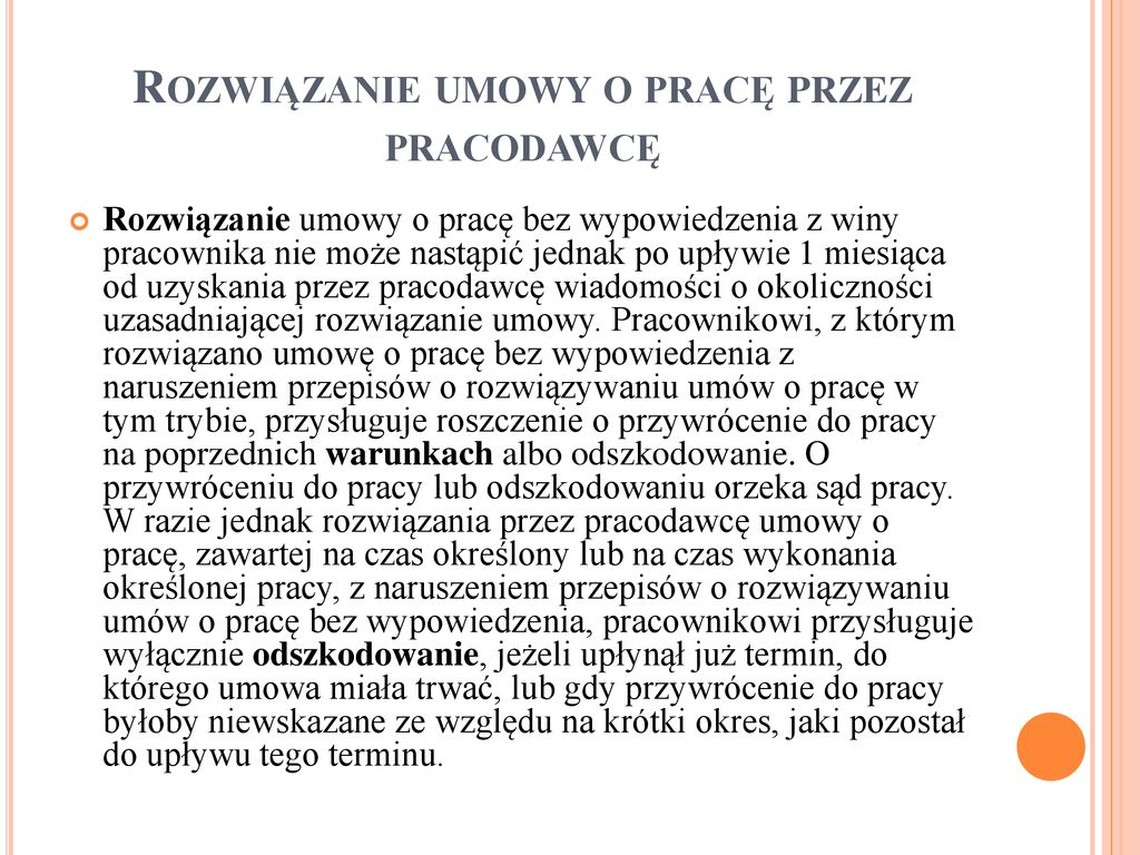 PODSTAWY PRAWA PRACY Mgr Liwia Palus. - ppt pobierz Po Rozwiązaniu Umowy O Pracę Pracodawca Wydaje Pracownikowi