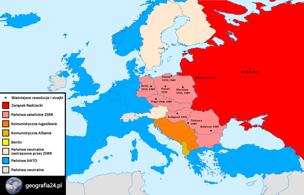 Mapa Polityczna Europy Po 1989