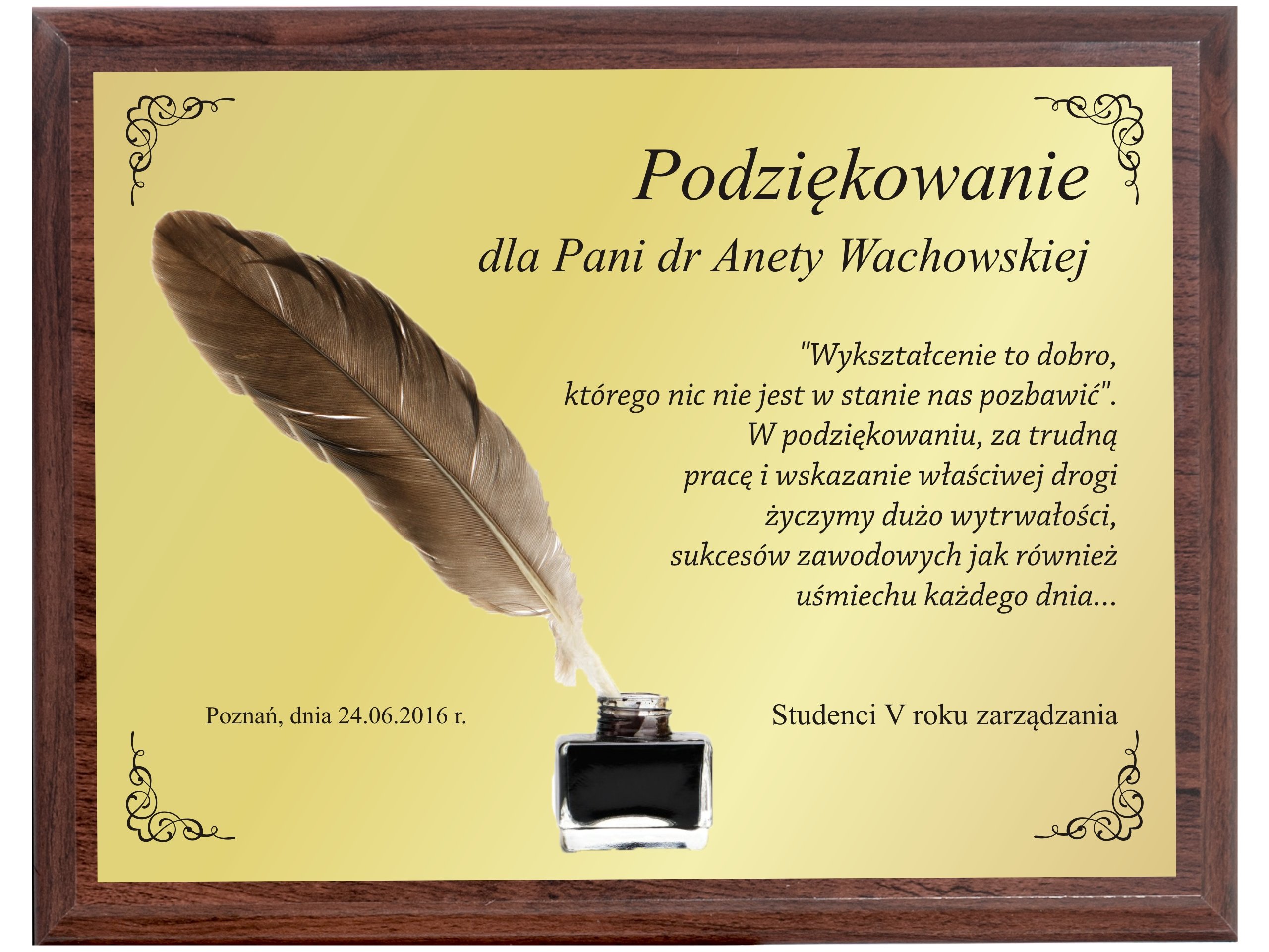 PODZIĘKOWANIE dla NAUCZYCIELA WYCHOWAWCY PROFESORA (PDN - STUDIONOWAK Podziekowania Dla Dyrektora Przedszkola Wzr