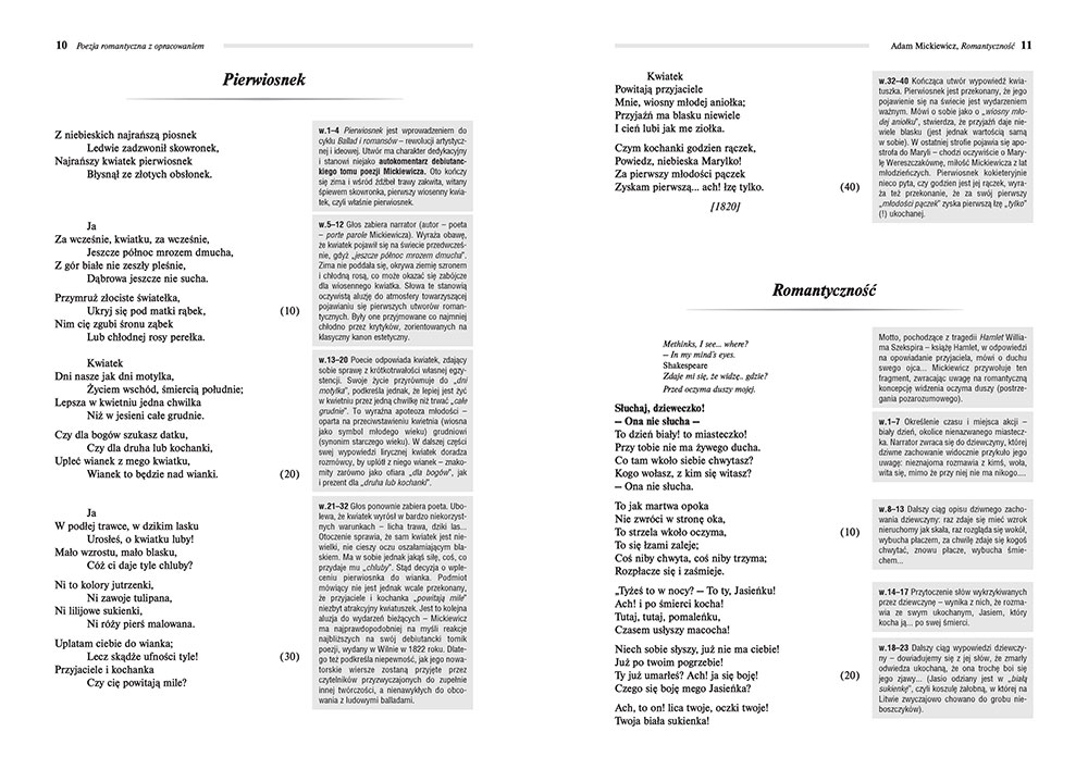 Poezja romantyczna z opracowaniem, czyli co poeta miał na myśli Reduta Ordona Tekst Wolne Lektury